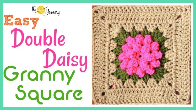 Easy Double Daisy Granny Square