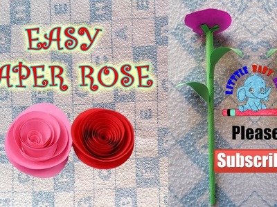 Easy Paper Craft Rose | How to Make Paper Rose | Origami Easy Flower Tutorial | DIY Rose Flower