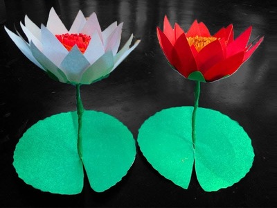 FlowerUPC | How to Make Lotus flower with paper | Origami Lotus Flower | Lotus with paper