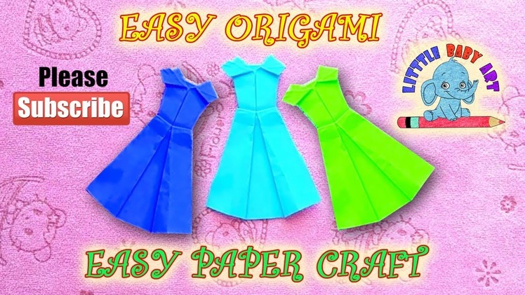 Frock Paper Craft | Easy Paper Frock | How to Make Paper Frock | Easy Origami