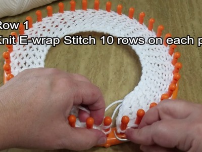 How to loom knit a Popcorn Stitch Hat, Lamb Hat, tutorial,step by step