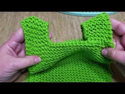 How to loom knit a vest, tutorial,  step by step instructions