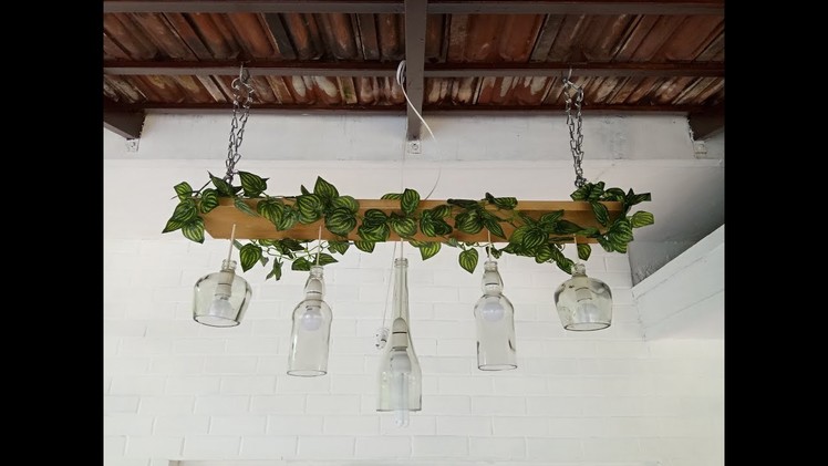 How to make a bottle Lamp Chandelier?