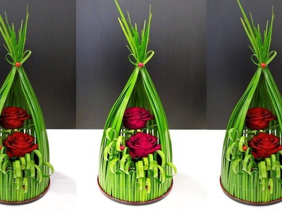 How To Make A Paper Showpiece | Paper Flowers Arrangements Ideas | DIY Paper Flower Home Decor Craft