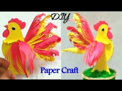 How to Make an Origami Rooster | DIY Paper Rooster | DIY Easy Paper Craft | #RS crafts