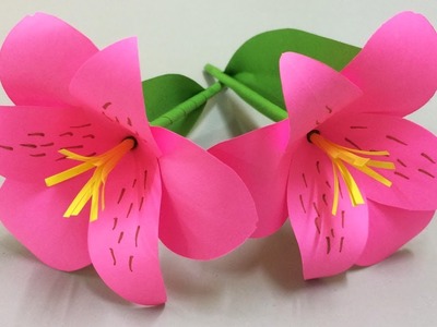 How to Make Beautiful Flower with Paper - Making Paper Flowers Step by Step - DIY Paper Flowers #8
