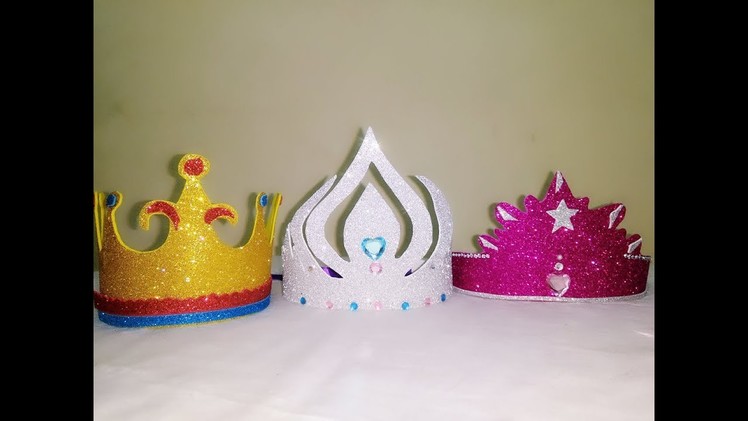 How to Make Crown ll Kids for Birthdays & Elsa Crown making tutorial