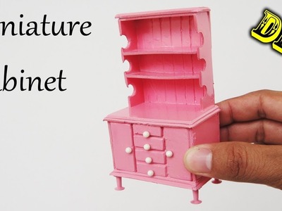 How To Make Realistic Miniature Cabinet Furniture #2 | Mini Crafts Ideas - Cabinet For Doll