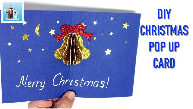 Ideas for Christmas Bell Pop Up Card Making - Art and Crafts