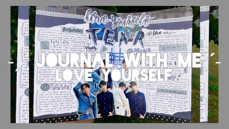 K-pop journal with me - love yourself: tear collab! *:・ﾟ✧