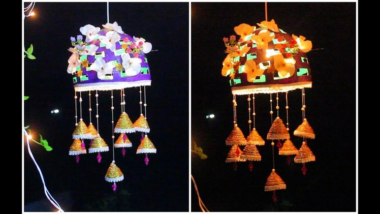 Latest Diwali Lantern, made using Newspaper and Homemade Glue. Diwali Decoration idea
