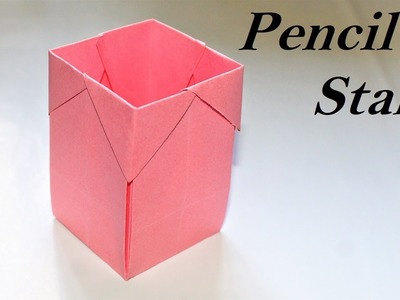 Paper art and craft | how to make pen stand | pencil holder | paper craft
