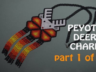 Peyote beaded Deer with a twisted fringe. DIY Part 1 of 3 in ENGLISH