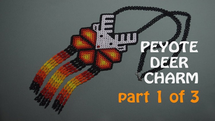 Peyote beaded Deer with a twisted fringe. DIY Part 1 of 3 in ENGLISH