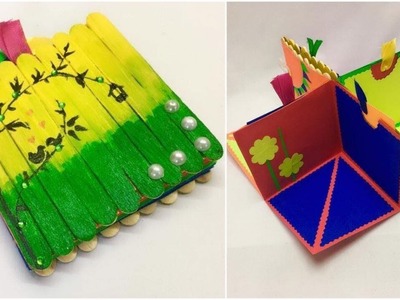 Pop Stick Folding card |Icecream stick Pop Up Greetings Card - Simple Craft Idea