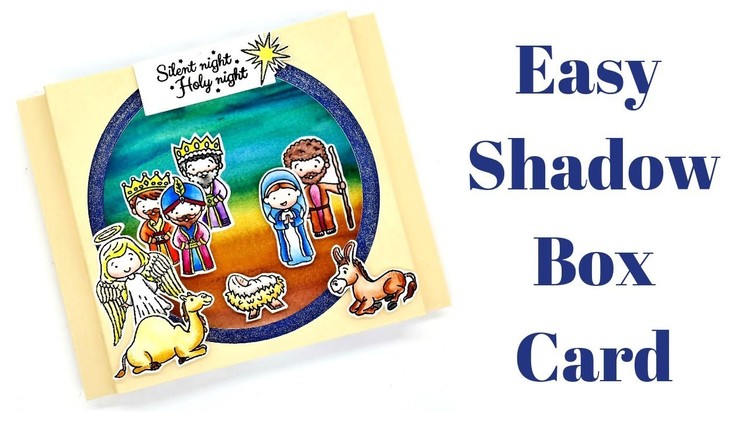 Shadow Box Card | Nativity Scene Christmas Card