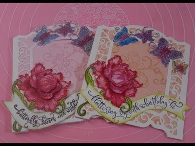 Stampin' Up! meets Heartfelt Creations Butterflies and Peonies card