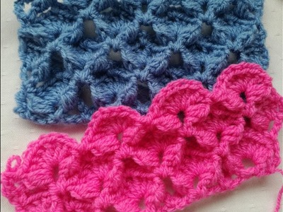 Star fan puff stitch, easy crochet tutorial by Crochet Nuts