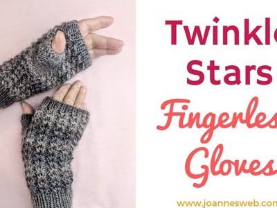 Twinkle Stars Fingerless Gloves