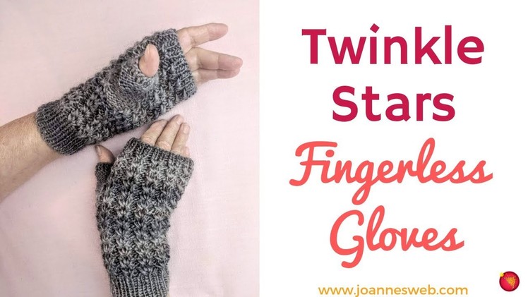 Twinkle Stars Fingerless Gloves