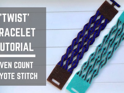 Twist bracelet tutorial | Even Count Peyote Stitch