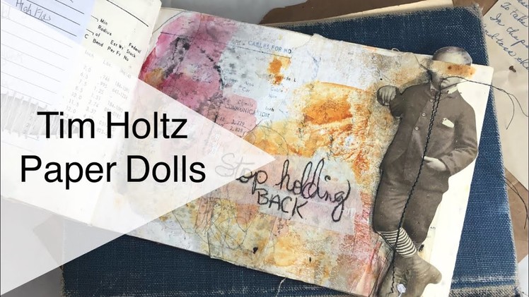 Using Tim Holtz Paper Dolls