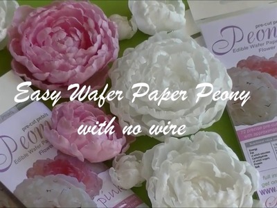 Wafer Paper Easy Peony - precut sets