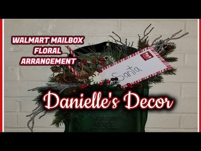 Walmart Christmas Mailbox Floral Arrangement!