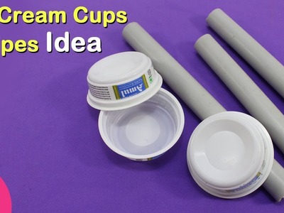 Waste Ice Cream Cups & Pipe Idea | Best out of Waste Ice Cream Cups & Waste Pipes