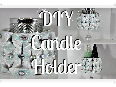 Winter Bath & Body Works Inspired Candle Holder|| Dollar Tree Glam DIY