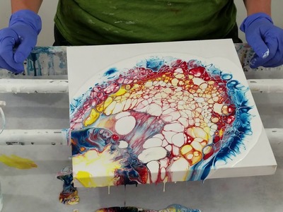 (377) Giant cells acrylic fluid painting