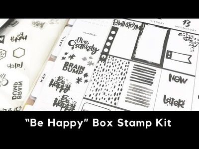 “Be Happy” Box Stamp Kit