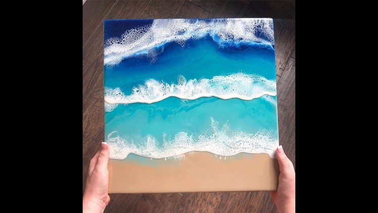 Beautiful! Beach inspired resin pours with Ann Upton a Modern Craft