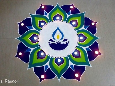 Beautiful Diwali Rangoli Design