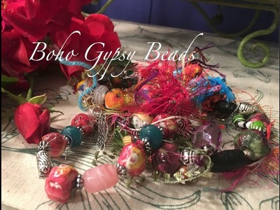 Boho Gypsy Beaded Bracelets - Paper Clay & Napkins
