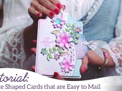 Create Shaped Cards that are EZ to Mail -Patchwork Daisy Collection