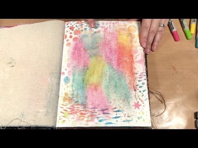 Creating a Distress Crayon Background
