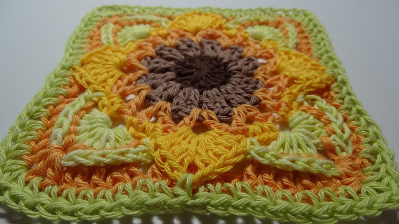 Crochet Blanket - Eve's Sunflowers - Part 8