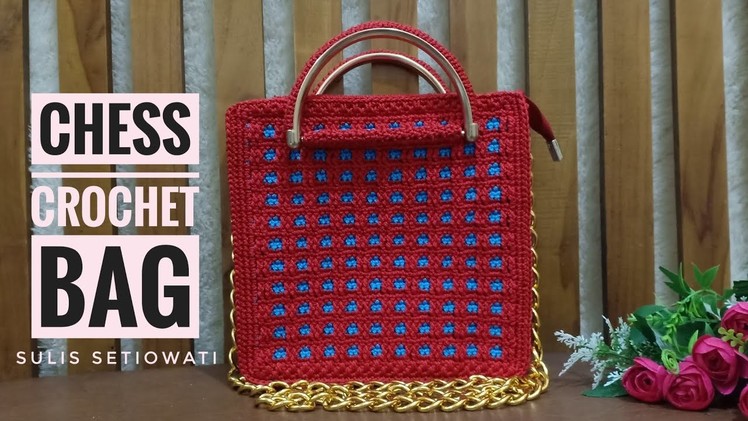 Crochet || Chess crochet bag