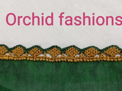 Crochet square design khuchu fr sarees (kannada version)