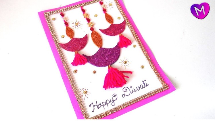 Diwali Greeting cards latest design handmade | Diwali card | diy diwali greeting card making ideas