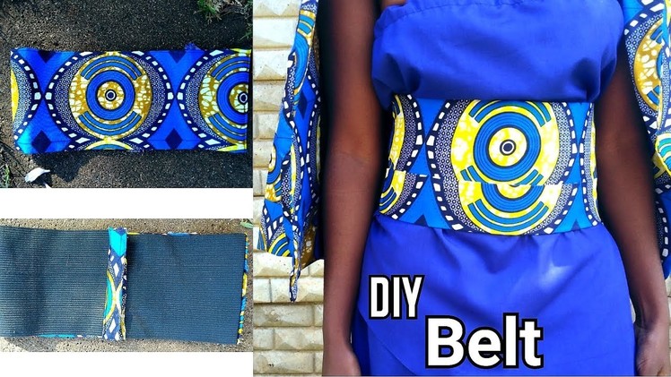 DIY Ankara Wax African Print BELT with Elastic