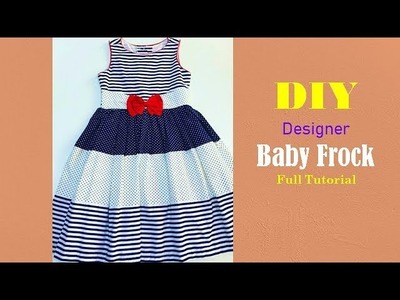 Diy Designer  Baby Frock For  5 year baby girl Full Tutorial