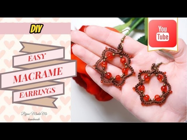 DIY Easy macrame earrings | Fast macrame earrings tutorial | DIY macrame jewelry