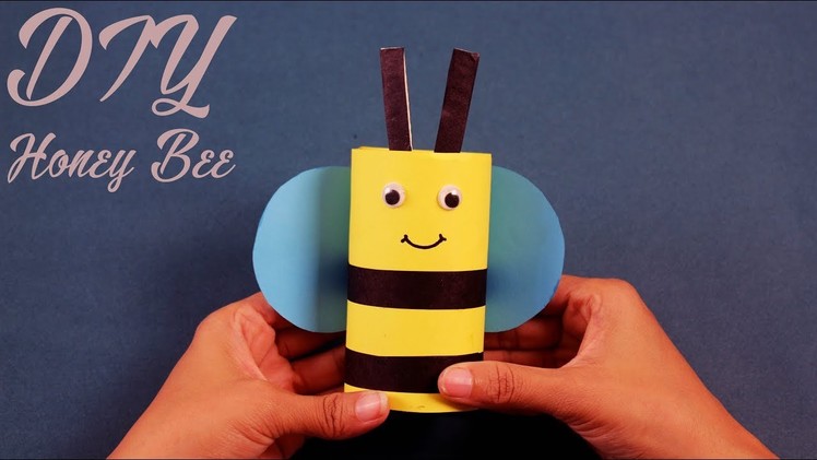 DIY Honey Bee | Toilet Roll Honey Bee | Toilet Rolls Hacks | Hacks For Kids | School Hacks
