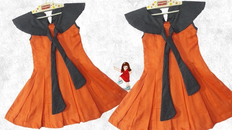 Diy New design frock for Baby girl. by simple cutting