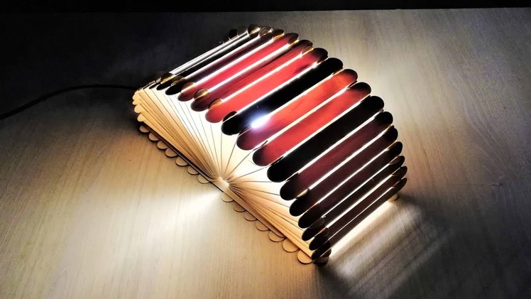 DIY Night Lamp using a Popsicle Sticks