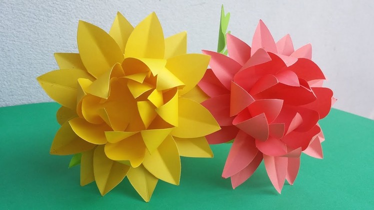 DIY: Paper Flower!!! How to Make Beautiful Flower with Colour Paper!!!