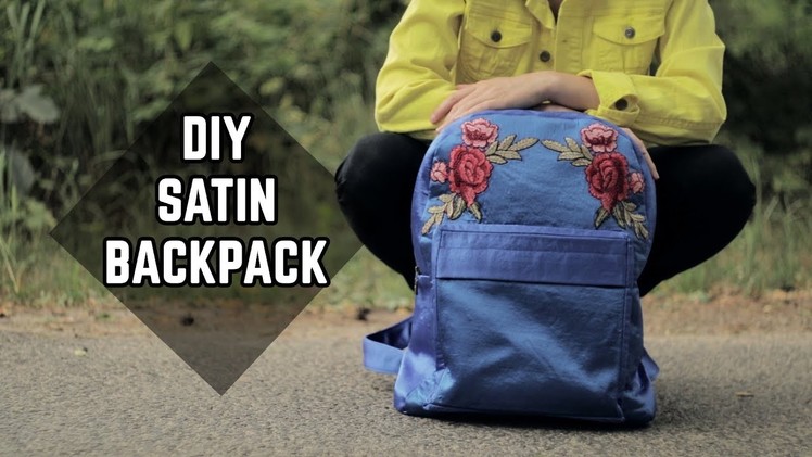 DIY Satin Backpack. DIY saténový batoh (SK, EN sub)