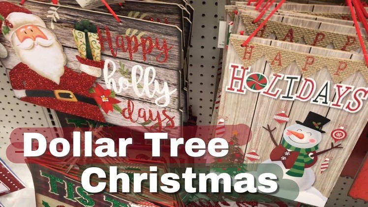 Dollar Tree Shop with Me | Sneak Peak at all the Christmas Signs